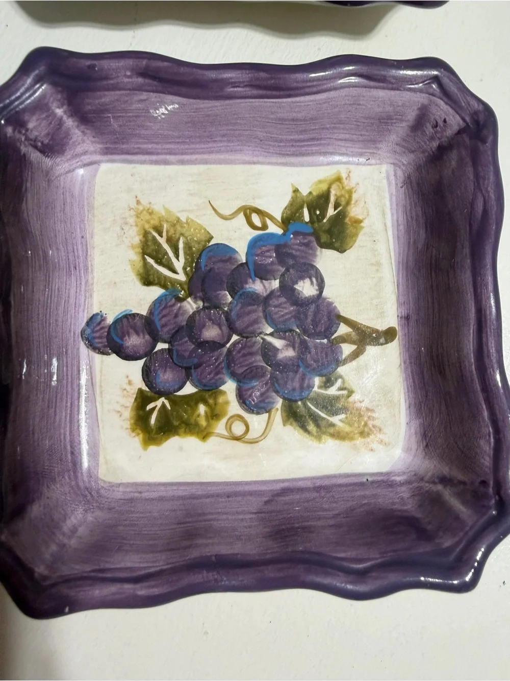 Set of 2 Tabletops Unlimited Merlot Grape Dip Dishes